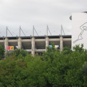 Tribüne 4 (unser Sitzplatz in der Mercedes Arena)