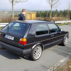 Kleiner Stopp bei der Sauerland-Rundfahrt