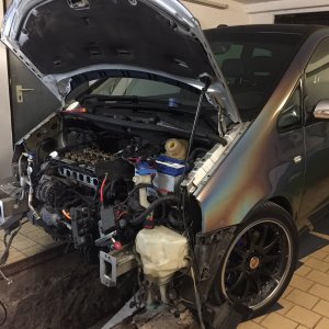 Kaum foliert kommt der Motor raus :-(