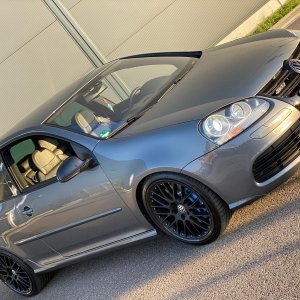 H&R Federn mit BBS Speedline in 19Zoll - BN-Pipes AGA - Heckdiff in Black Magic Perleffekt lackiert inkl. Spiegelkappen